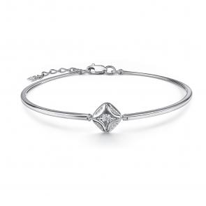 Серебряный браслет GRIGORIEV с фианитом Г09-10-51191-41-00 фото