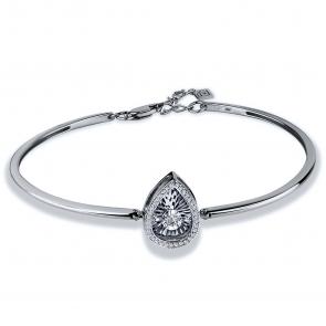 Серебряный браслет GRIGORIEV с фианитом Г09-10-5497-41-00 фото