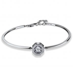 Серебряный браслет GRIGORIEV с фианитом Г09-10-5628-41-00 фото