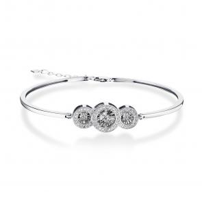 Серебряный браслет GRIGORIEV с фианитом Г09-10-5699-41-00 фото