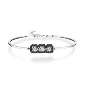 Серебряный браслет GRIGORIEV с фианитом Г09-10-5702-43-00 фото