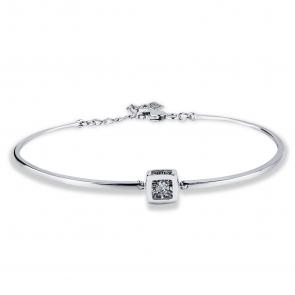 Серебряный браслет GRIGORIEV с фианитом Г09-10-5704-41-00 фото