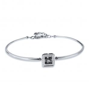 Серебряный браслет GRIGORIEV с фианитом Г09-10-5890-41-00 фото