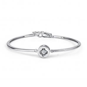 Серебряный браслет GRIGORIEV с фианитом Г09-10-5986-41-00 фото