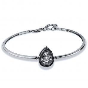 Браслет из белого золота GRIGORIEV с бриллиантом и чёрным бриллиантом Г09-12-5497-33-00 фото