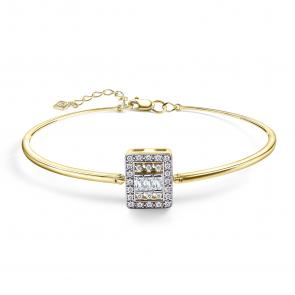 Браслет из лимонного золота GRIGORIEV с бриллиантом Г09-13-01048-31-00 фото