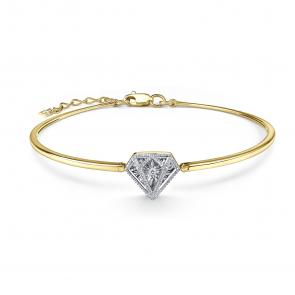 Браслет из лимонного золота GRIGORIEV с бриллиантом Г09-13-51198-31-00 фото