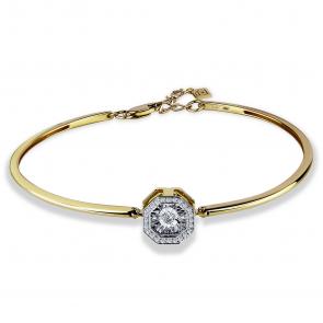Браслет из лимонного золота GRIGORIEV с бриллиантом Г09-13-5628-31-00 фото
