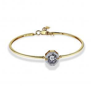Браслет из лимонного золота GRIGORIEV с бриллиантом Г09-13-5630-31-00 фото