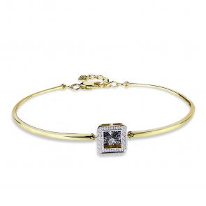 Браслет из лимонного золота GRIGORIEV с бриллиантом Г09-13-5890-31-00 фото