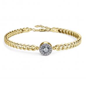 Браслет из лимонного золота GRIGORIEV с бриллиантом Г09-13-5912-31-00 фото
