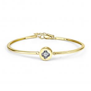 Браслет из лимонного золота GRIGORIEV с бриллиантом Г09-13-5986-31-00 фото