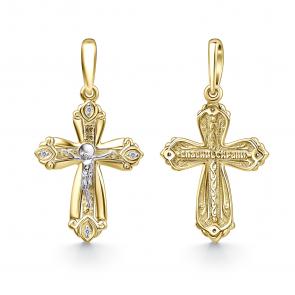 Подвеска из лимонного золота GRIGORIEV с бриллиантом Г10-16-0001 фото