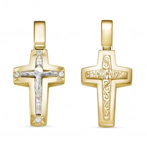 Подвеска из лимонного золота GRIGORIEV с бриллиантом Г10-16-0006 фото