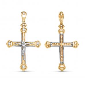 Подвеска из лимонного золота GRIGORIEV с бриллиантом Г10-16-0016 фото