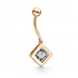  Пирсинг из красного золота с бриллиантом Золото 585° (красное) Г11-11-5737-11-00 фото