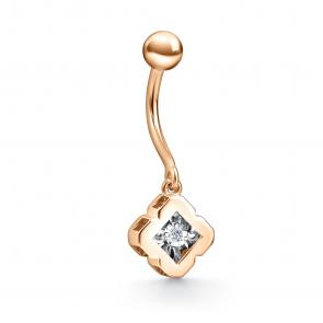  Пирсинг из красного золота с бриллиантом Золото 585° (красное) Г11-11-5915-11-00 фото