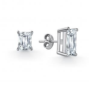 Серебряные серьги GRIGORIEV с фианитом Г12-10-01093-41-00 фото