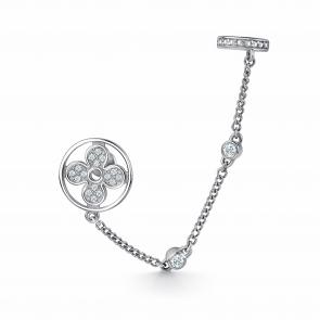 Серебряные серьги GRIGORIEV с фианитом Г12-10-0962-41-00 фото