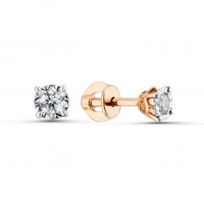 Золотые серьги GRIGORIEV с бриллиантом Г12-11-6014-11-00-24 фото