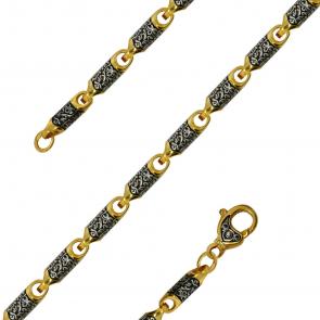 Браслет из лимонного серебра ЮЗ Елизавета Е140020 фото