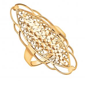 Кольцо из золочёного серебра Atoll ЗС10255аз-925 фото