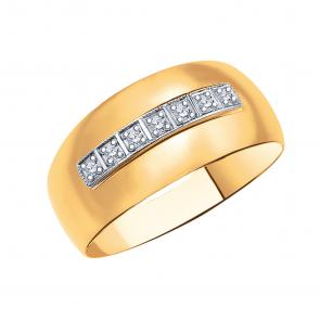 Золотое кольцо Atoll с фианитом ЗС10358 фото