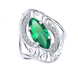 Серебряное кольцо Atoll с фианитом ЗС10390ас2-925 фото