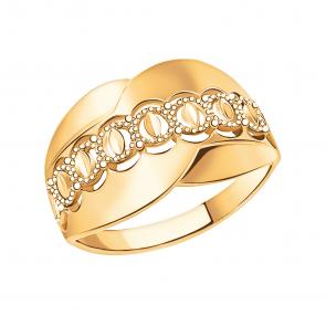 Кольцо из золочёного серебра Atoll ЗС10527аз-925 фото