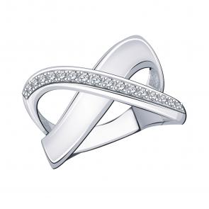 Серебряное кольцо Atoll с фианитом ЗС10743-925 фото