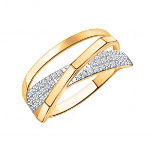 Золотое кольцо Atoll с фианитом ЗС10759 фото