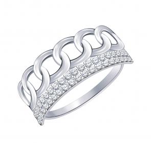Серебряное кольцо Atoll с фианитом ЗС10981-925 фото