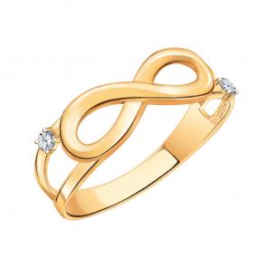Золотое кольцо Atoll с фианитом ЗС11014 фото