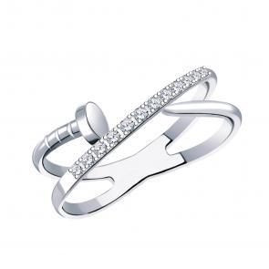 Серебряное кольцо Atoll с фианитом ЗС11114-925 фото