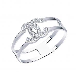 Серебряное кольцо Atoll с фианитом ЗС11123-925 фото