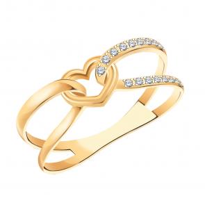 Золотое кольцо Atoll с фианитом ЗС11202 фото
