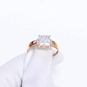 Золотое кольцо Atoll с фианитом ЗС1180201010 фото