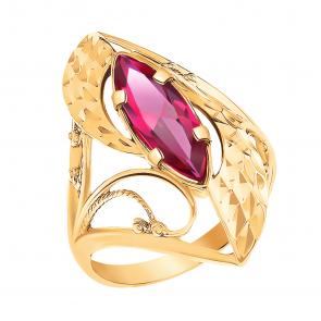 Золотое кольцо Atoll с фианитом ЗС1666ас1 фото