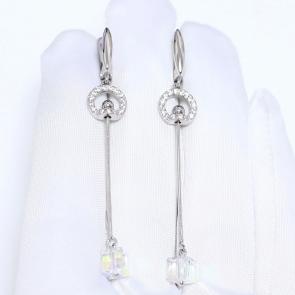 Серебряные серьги Atoll с цирконием ЗС23С129373-34 фото