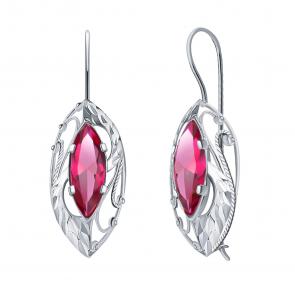 Серебряные серьги Atoll с фианитом ЗС2599ас1-925 фото