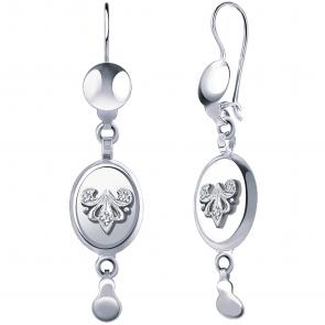 Серебряные серьги Atoll с фианитом ЗС2834-925 фото