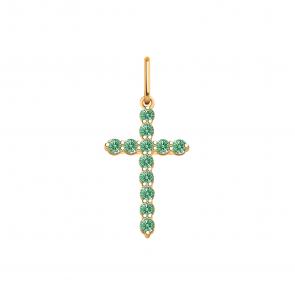 Золотая подвеска Atoll с фианитом ЗС3151sw8 фото