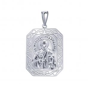 Подвеска-иконка Святитель Николай Чудотворец Atoll ЗС3355-925 фото