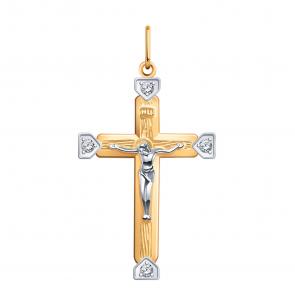 Золотая подвеска Atoll с фианитом ЗС3360 фото