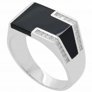 Серебряное кольцо Atoll с фианитом и эмалью ЗСRA8054 фото