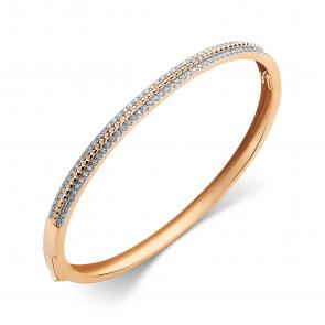 Золотой браслет ЮЗ Корона с фианитом К1-БР5720 фото