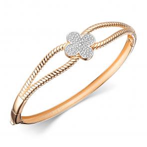 Золотой браслет ЮЗ Корона с фианитом К1-Бр5102 фото