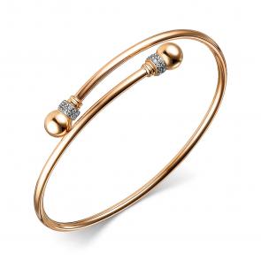 Золотой браслет ЮЗ Корона с фианитом К1-Бр5121 фото