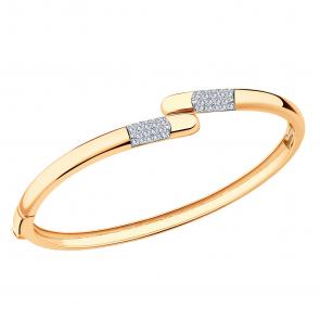 Золотой браслет ЮЗ Корона с фианитом К1-Бр5147 фото