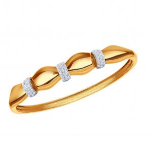 Золотой браслет ЮЗ Корона с фианитом К1-Бр5250 фото